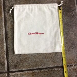 Salvatore Ferragamo Pouch Drawstring Top 7” x 7”